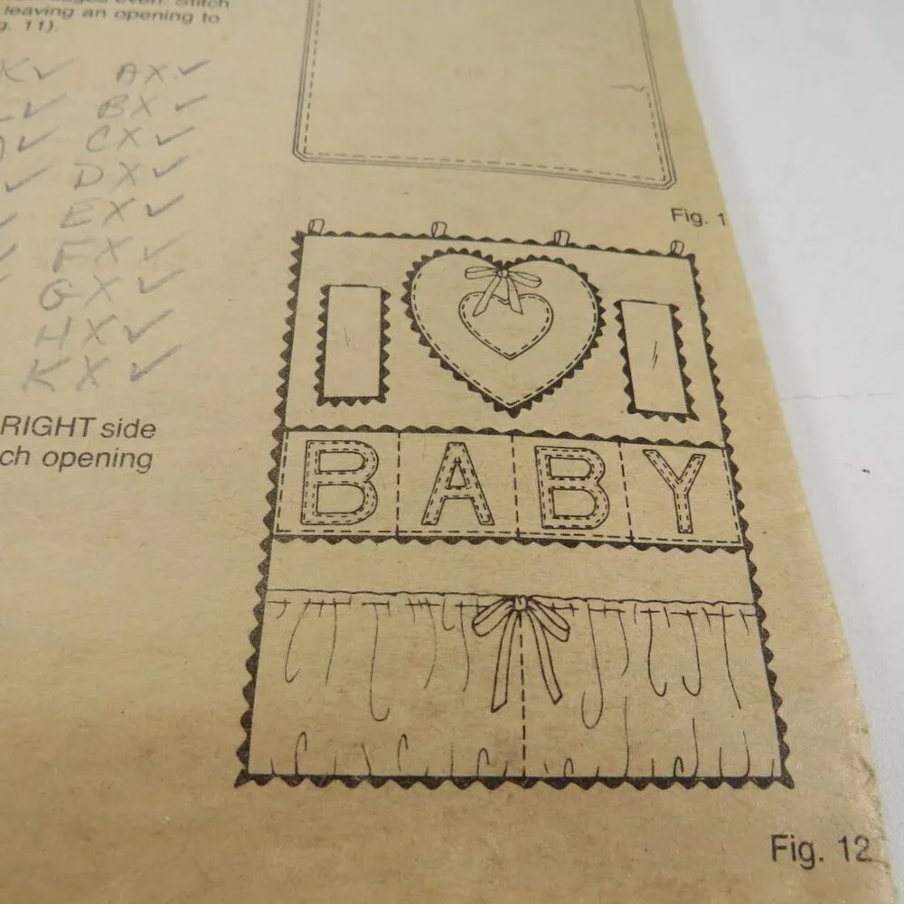 Simplicity 125 Sewing Pattern Baby Nursery Items